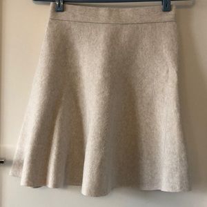 🤍 Club Monaco Skirt | soft cream off-white circle skirt with elastic waist